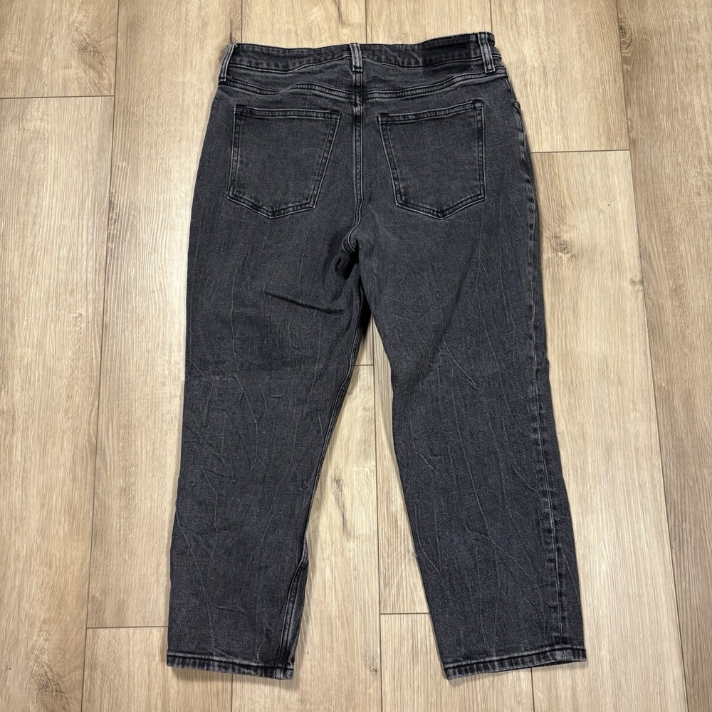 Abercrombie & Fitch Women's Black Jeans Curve Love The Mom High Rise Size 29/8 S - Picture 7 of 8